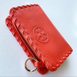 TORY BURCH ‘Marion’ Whipstitch ZIP Coin Pouch